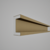 Brâu decorativ din polistiren expandat cu rasina minerala 150x80