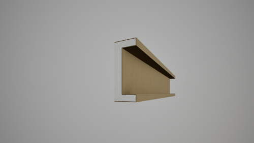 Brâu decorativ din polistiren expandat cu rasina minerala 200x80