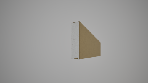 Brâu decorativ din polistiren expandat cu rasina minerala 250x60