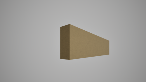 Brâu decorativ din polistiren expandat cu rasina minerala 250x60